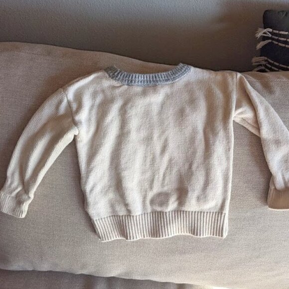 BabyGap Penguin Ivory Knit Sweater Toddler Size 12-18 Months - Picture 2 of 5